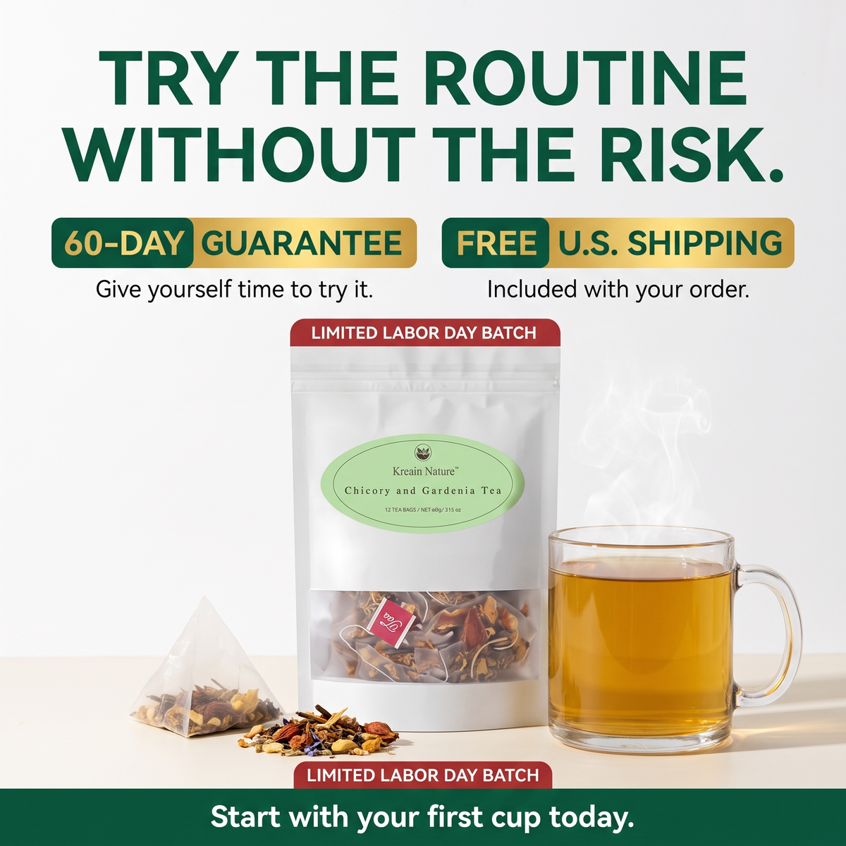 Blood Sugar Support Tea – Daily Herbal Support for Balanced Blood Sugar & After-Meal Wellness