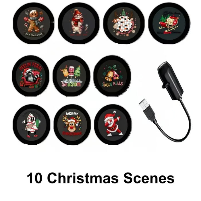 HD Christmas Projector with Festive Scenes