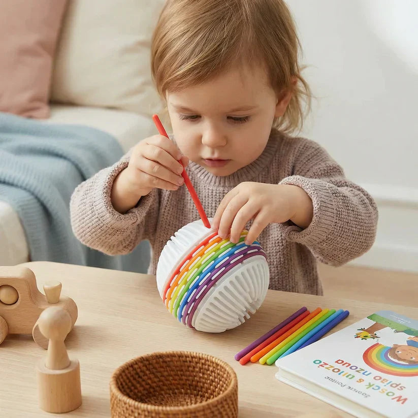 Montessori Sensory Ball – Silicone Toy for Color Learning and Motor Skill Development
