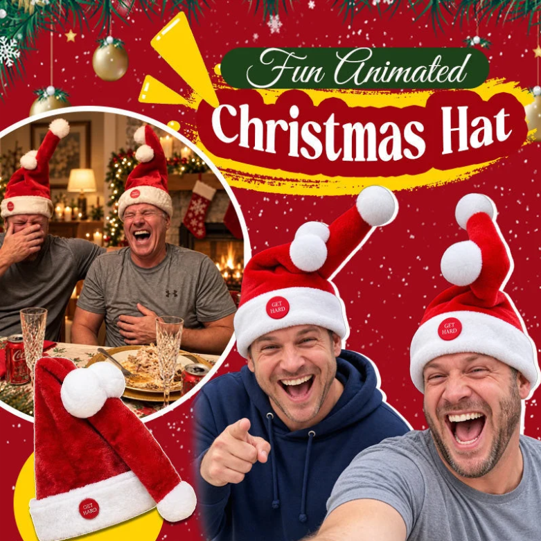 Singing & Dancing Santa Hat – Animated Christmas Party Hat