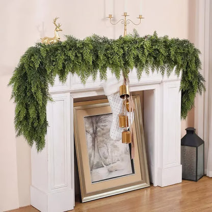 Real Touch Christmas Cedar Garland – Set of 2