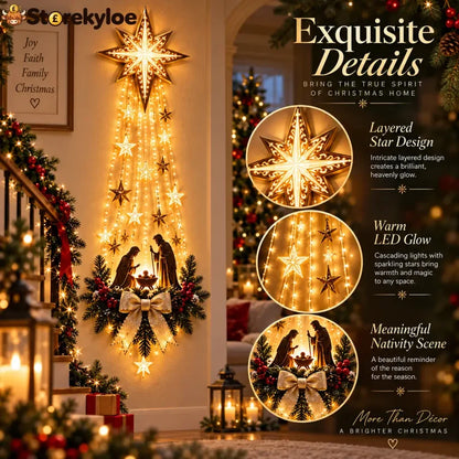 Bethlehem Star Lighted Nativity Wall Décor
