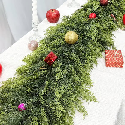 Real Touch Christmas Cedar Garland – Set of 2