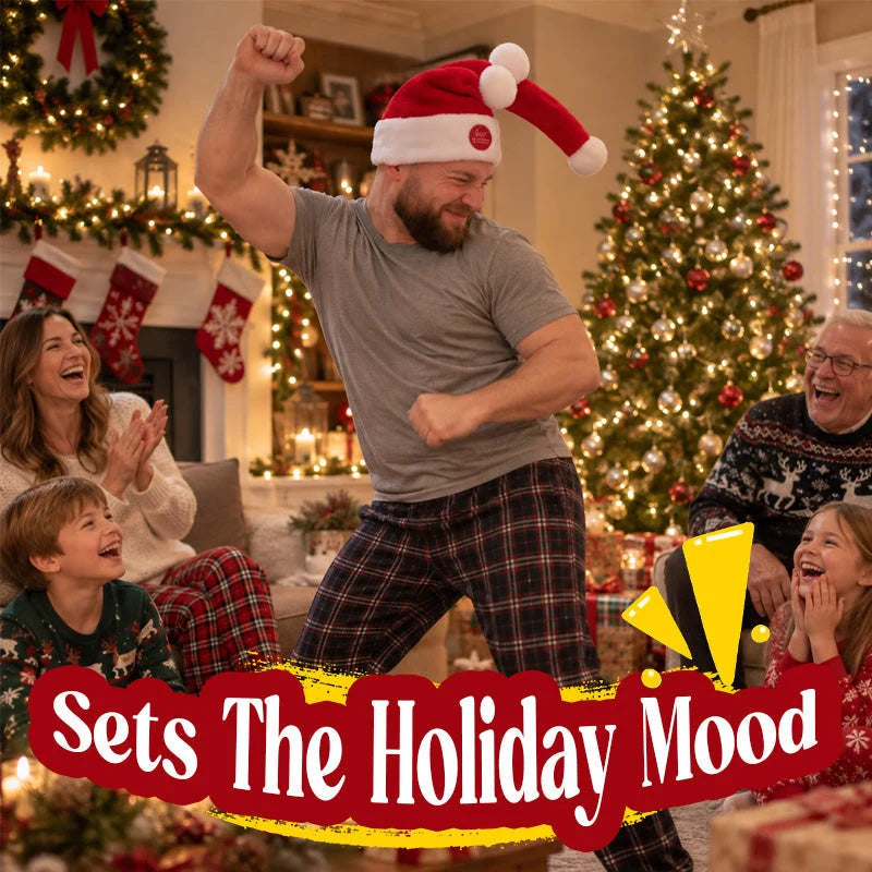 Singing & Dancing Santa Hat – Animated Christmas Party Hat