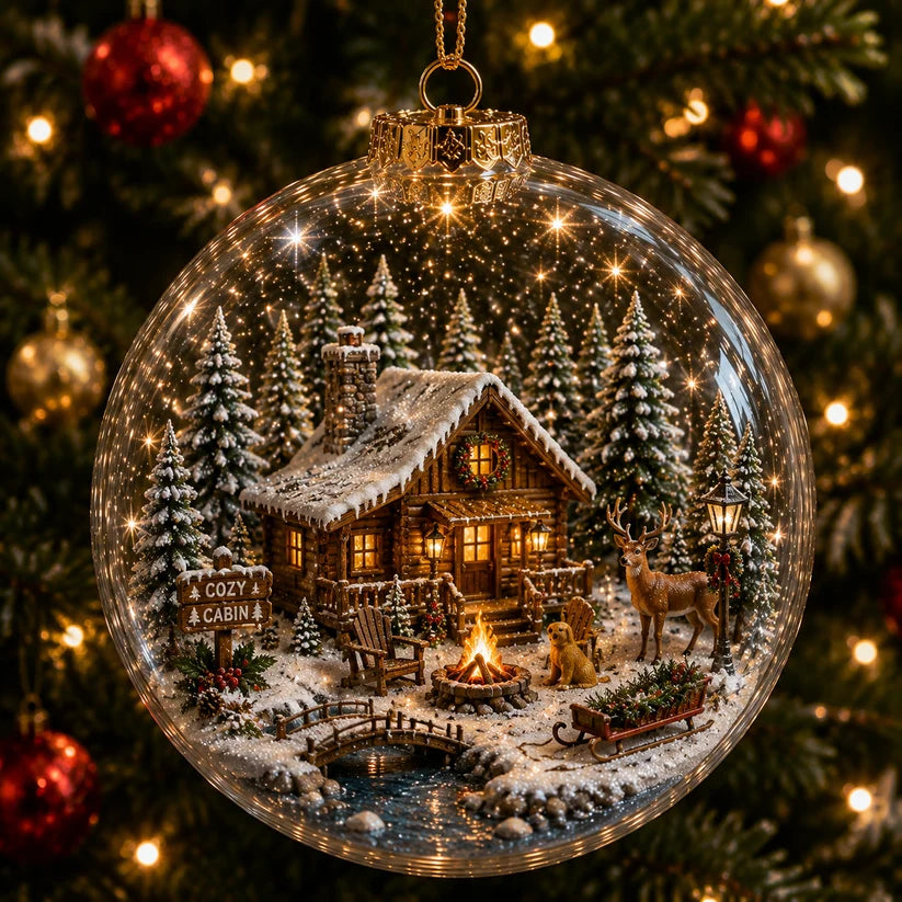 Miniature Christmas Winter Village Decoration