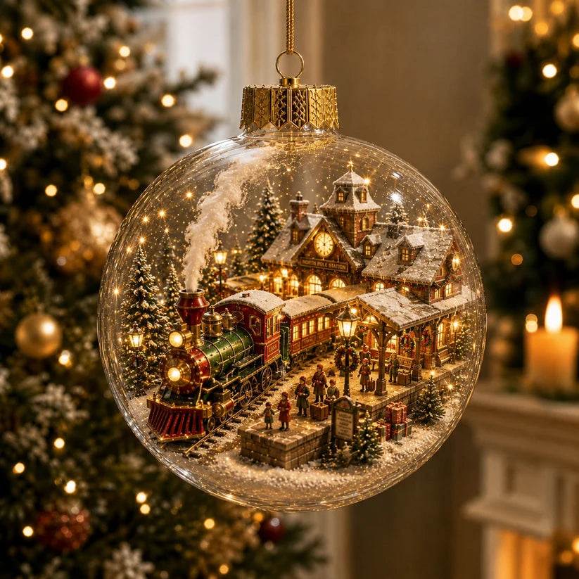 Miniature Christmas Winter Village Decoration