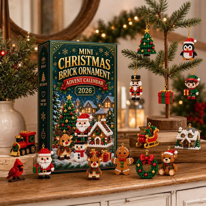 24-Day Christmas Mini Brick Ornament Advent Calendar