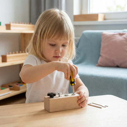 Montessori Wooden Screw Toy – Enhancing Your Child’s Fine Motor Skills and Focus
