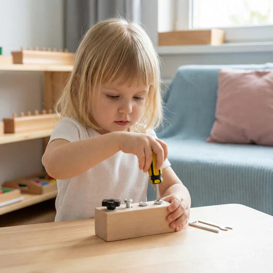 Montessori Wooden Screw Toy – Enhancing Your Child’s Fine Motor Skills and Focus