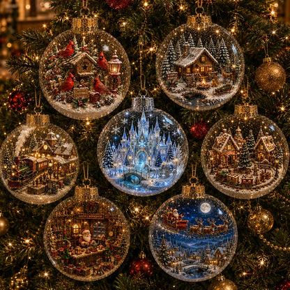 Miniature Christmas Winter Village Decoration