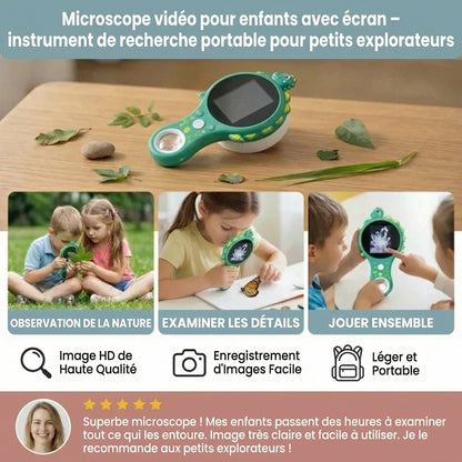 Kids’ Video Microscope with Screen – Portable Exploration Tool for Young Scientists