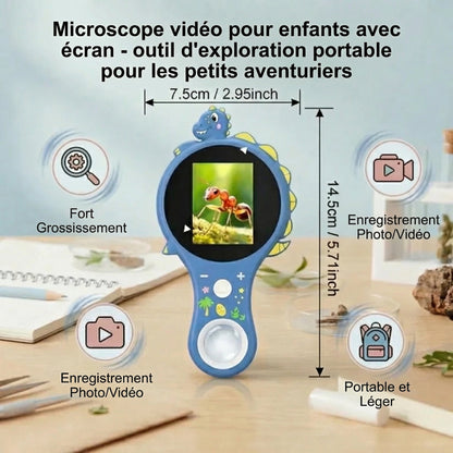 Kids’ Video Microscope with Screen – Portable Exploration Tool for Young Scientists