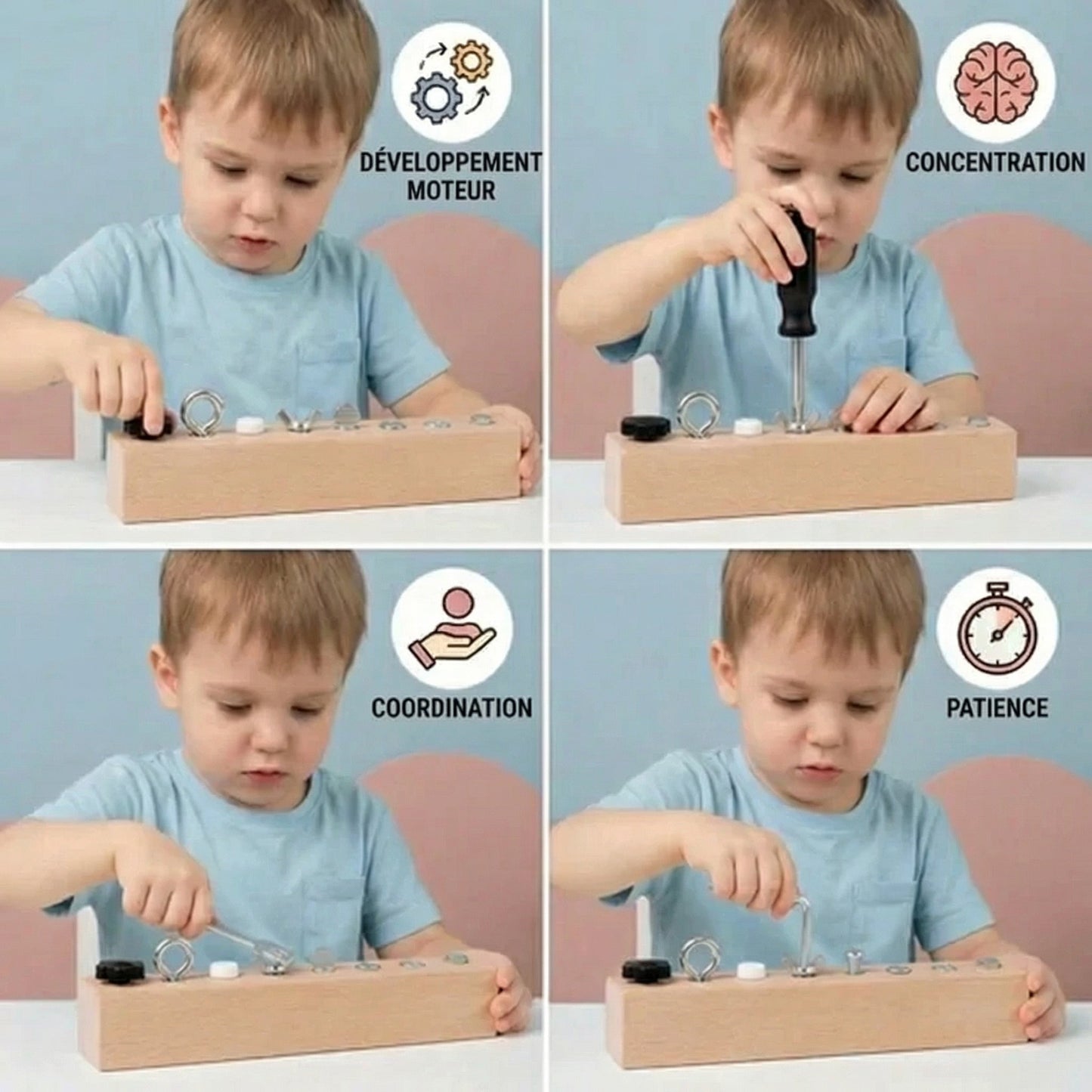 Montessori Wooden Screw Toy – Enhancing Your Child’s Fine Motor Skills and Focus