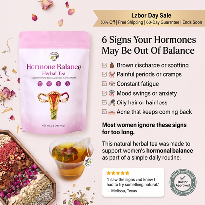 Hormone Balance Tea – Support for PMS, Cramps, Mood & Energy