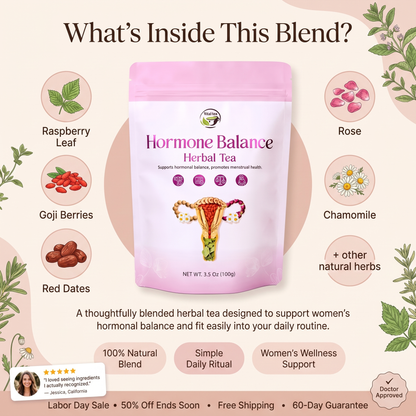 Hormone Balance Tea – Support for PMS, Cramps, Mood & Energy