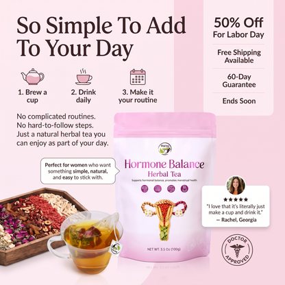 Hormone Balance Tea – Support for PMS, Cramps, Mood & Energy