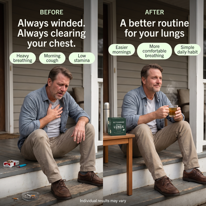 Smoker’s Lung Support Tea – Herbal Mucus & Breathing Support for Smokers & Vapers