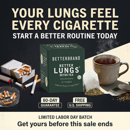 Smoker’s Lung Support Tea – Herbal Mucus & Breathing Support for Smokers & Vapers