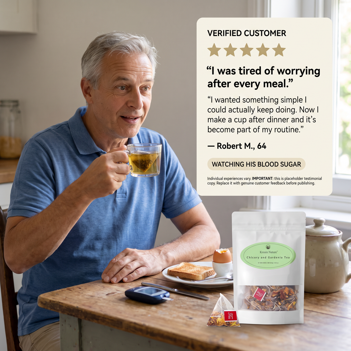 Blood Sugar Support Tea – Daily Herbal Support for Balanced Blood Sugar & After-Meal Wellness