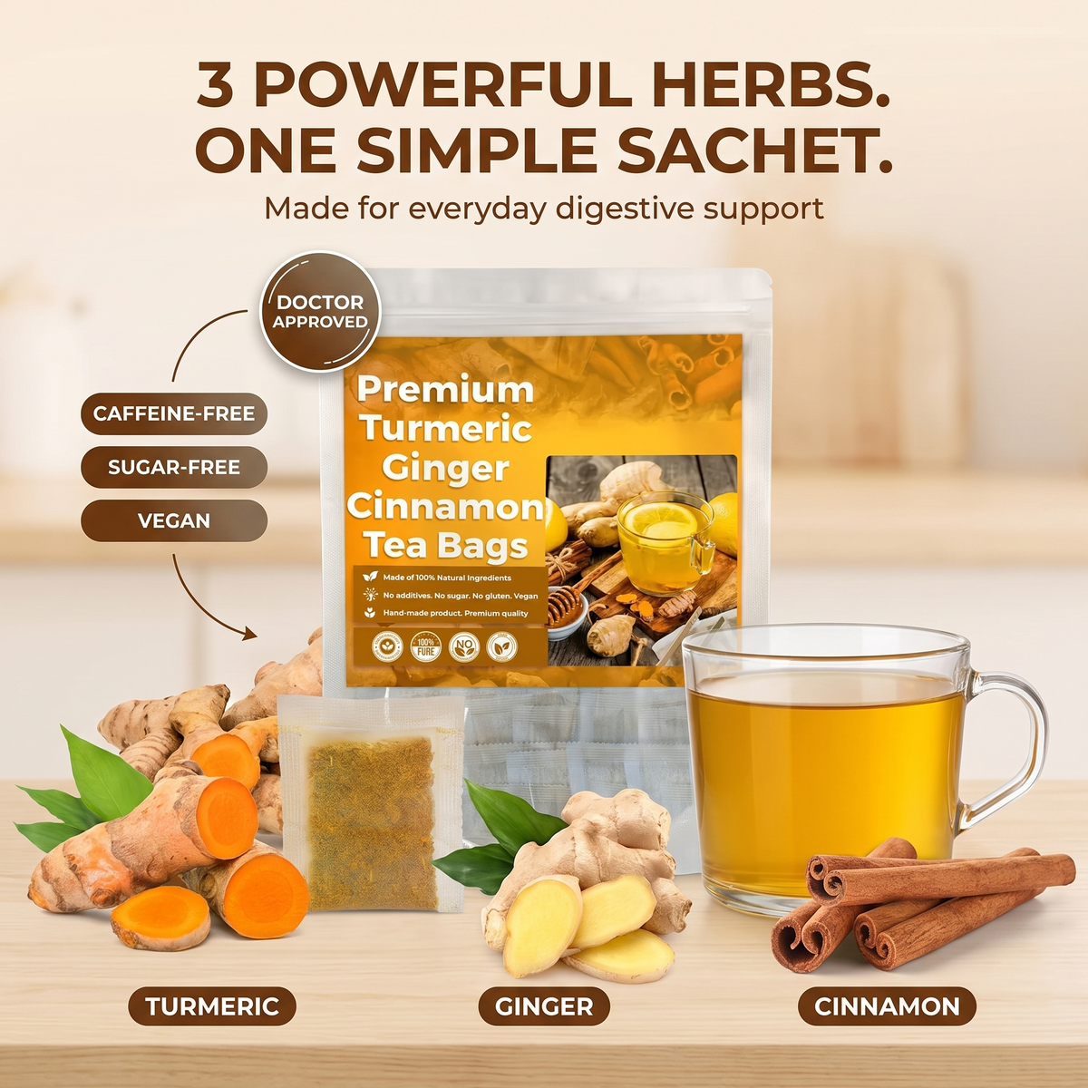 Digestive Comfort Tea – Helps Ease Bloating, Support Regular Digestion & Calm an Uncomfortable Stomach