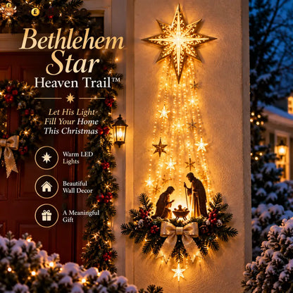Bethlehem Star Lighted Nativity Wall Décor