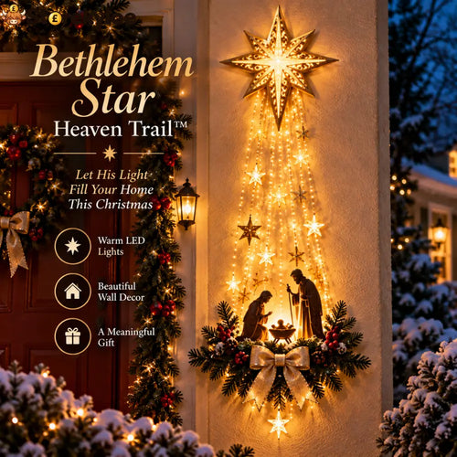 Bethlehem Star Lighted Nativity Wall Décor